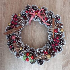 Alternative view of Коледен венец Cranberries & Cinnamon Ръчна Изработка