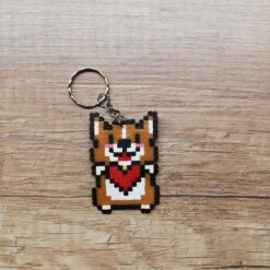Ключодържател Обичам Корги Pixel Art