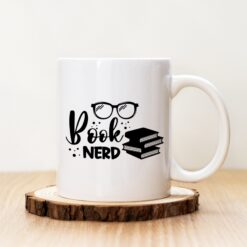 Чаша с надпис Book Nerd