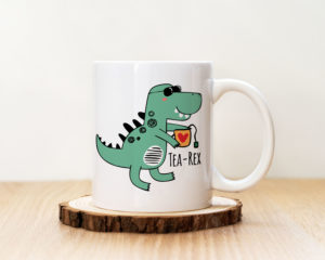 Чаша с надпис Tea-Rex