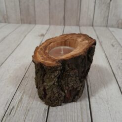 Alternative view of Свещник от дърво Stump