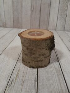 Свещник от дърво Rustic