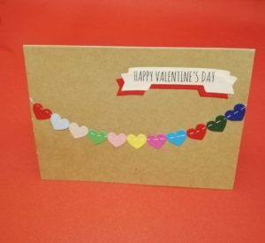 Картичка Happy Valentine's Ръчна Изработка