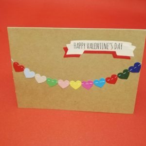 Картичка Happy Valentine's Ръчна Изработка