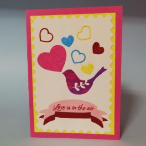 Картичка Love Is In The Air Ръчна Изработка