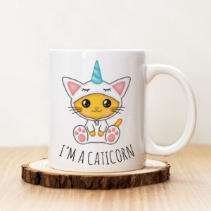 Чаша с надпис I'm A Caticorn