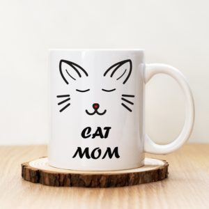 Чаша с надпис Cat Mom