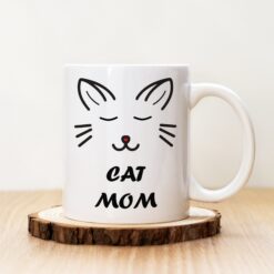 Чаша с надпис Cat Mom