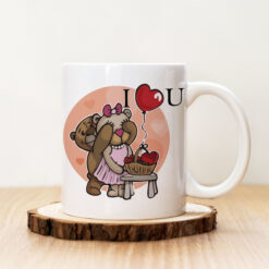 Чаша с надпис I love U