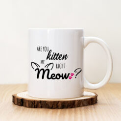 Чаша с надпис Are You Kitten Me Right Meow?