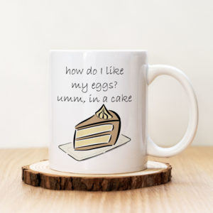 Чаша с надпис Cake