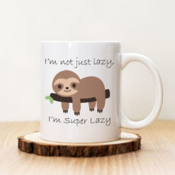 Чаша с надпис Super Lazy