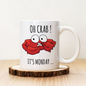 Чаша с надпис Oh Crab!