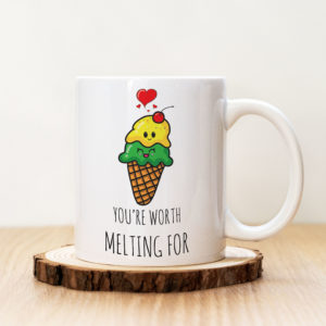 Чаша с надпис Worth Melting For