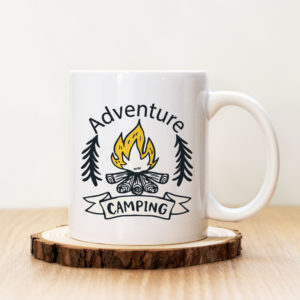Чаша с надпис Adventure Camping