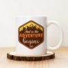 Чаша с надпис And So The Adventure Begins Brown