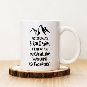 Чаша с надпис Adventure Black