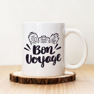 Чаша с надпис Bon Voyage