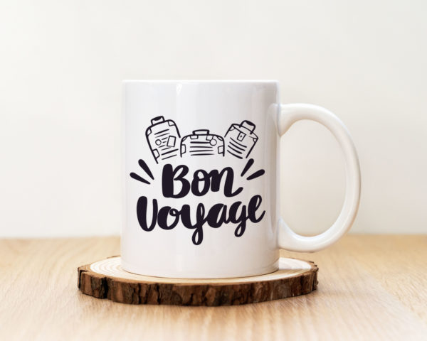 Чаша с надпис Bon Voyage