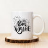 Чаша с надпис Bon Voyage Black