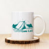 Чаша с надпис Camp Life Cyan