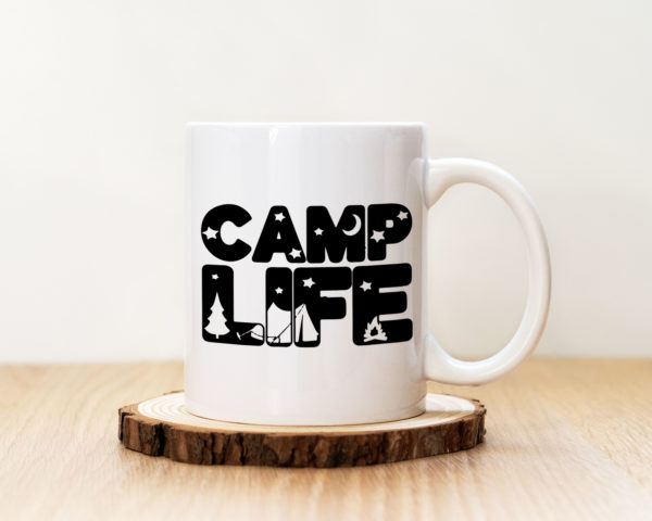 Чаша с надпис Livin' The Camp Life