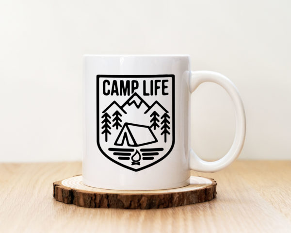 Чаша с надпис Camp Life Badge