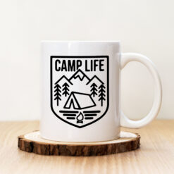 Чаша с надпис Camp Life Badge