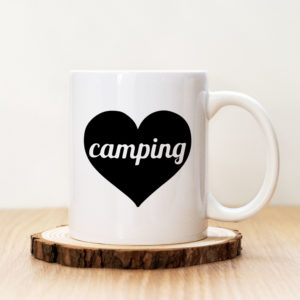 Чаша с надпис Camping Heart