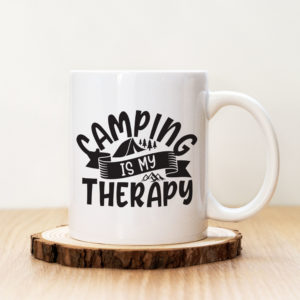 Чаша с надпис Camping-My Therapy