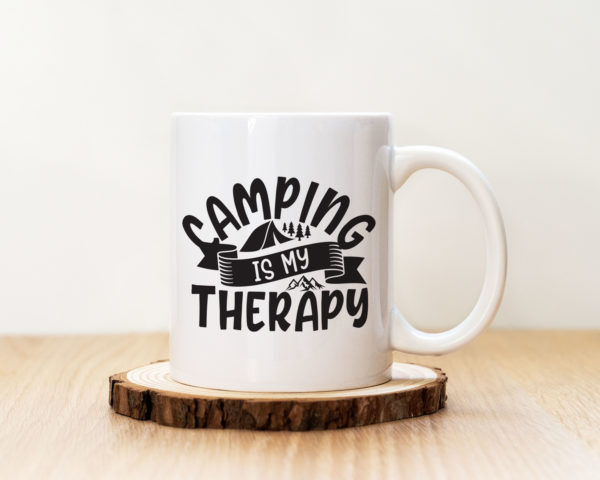 Чаша с надпис Camping-My Therapy