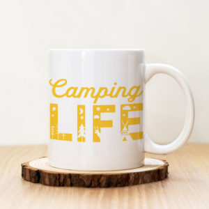 Чаша с надпис Camping Life