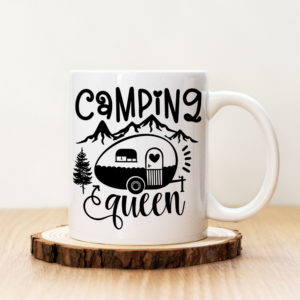 Чаша с надпис Camping Queen