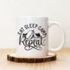 Чаша с надпис Eat Sleep Camp Repeat