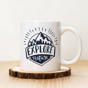 Чаша с надпис Explore Naure Badge
