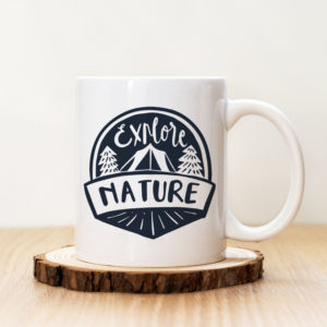 Чаша с надпис Explore Nature
