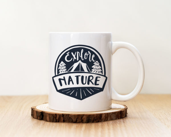 Чаша с надпис Explore Nature