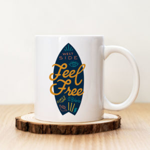 Чаша с надпис Feel Free