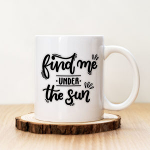 Чаша с надпис Under The Sun