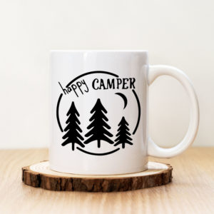 Чаша с надпис Happy Camper Circle