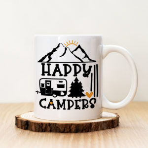 Чаша с надпис Happy Campers