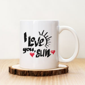 Чаша с надпис Love Sun
