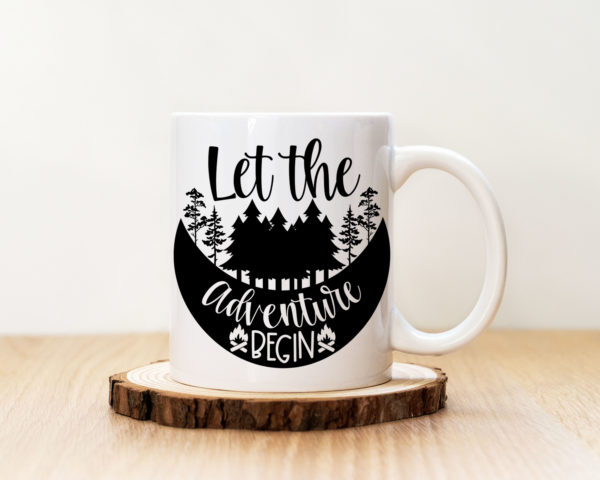 Чаша с надпис Let The Adventure Begin