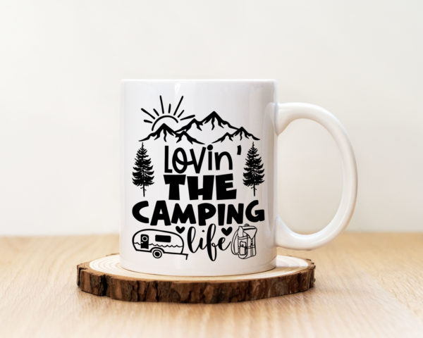 Чаша с надпис Lovin' The Camping Life