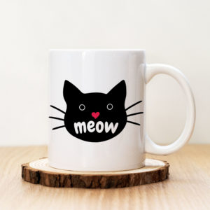 Чаша с надпис Meow
