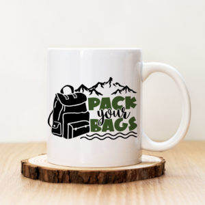 Чаша с надпис Pack Your Bags