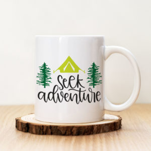 Чаша с надпис Seek Adventure