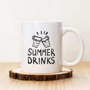 Чаша с надпис Summer Drinks