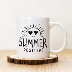 Чаша с надпис Summer Positive