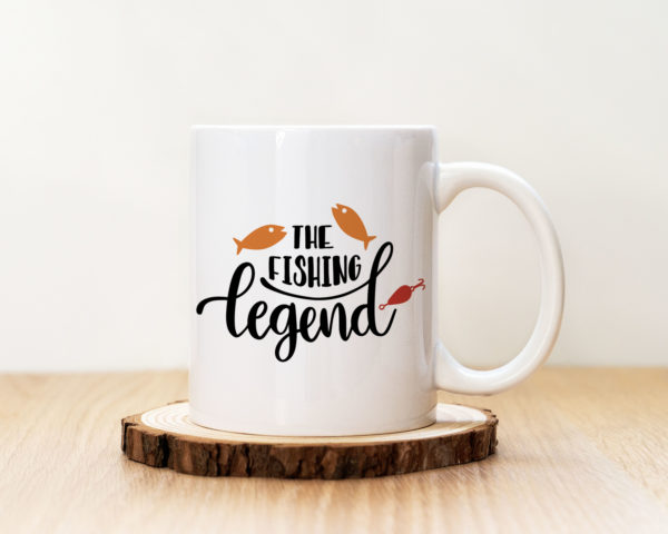 Чаша с надпис The Fishing Legend